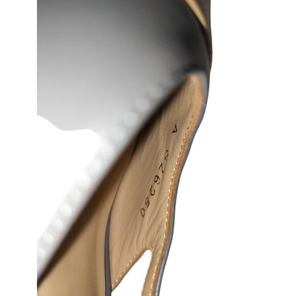 Chanel womens two tone slingback heels shoes size 7 - Picture 10 of 13